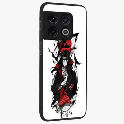 Itachi Limited Edition Naruto Anime Glass Case upright view showcasing intense anime artwork with powerful character theme.