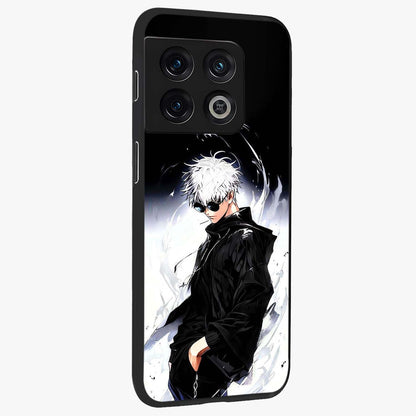 Limitless Shadow King Glass Case upright view showcasing bold shadow warrior artwork with epic fantasy theme.