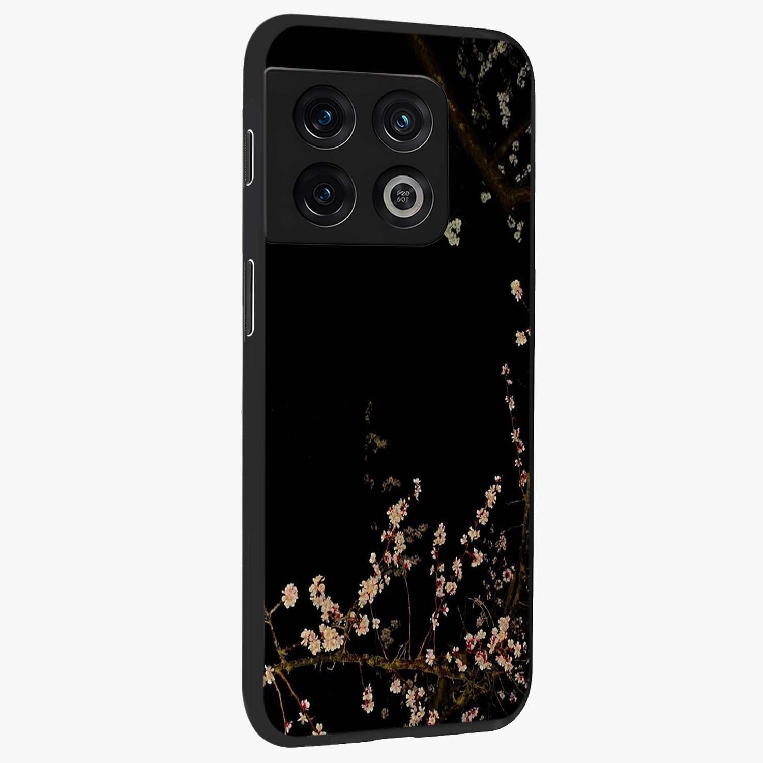 Petal Moon Light With Custom Name Glass Case upright view showcasing elegant floral moon artwork with personalized aesthetic.