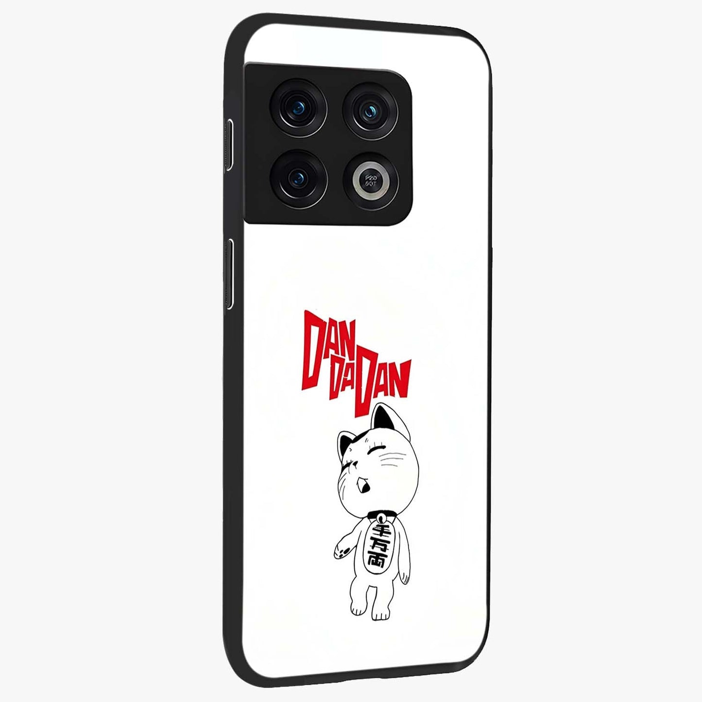 Playful Spirit Charm Glass Case upright view showcasing vibrant charm artwork with fun artistic theme.