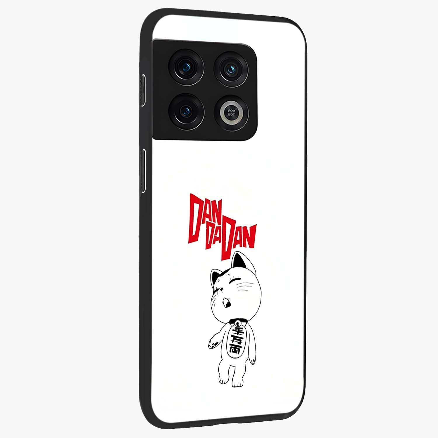 Playful Spirit Charm Glass Case upright view showcasing vibrant charm artwork with fun artistic theme.