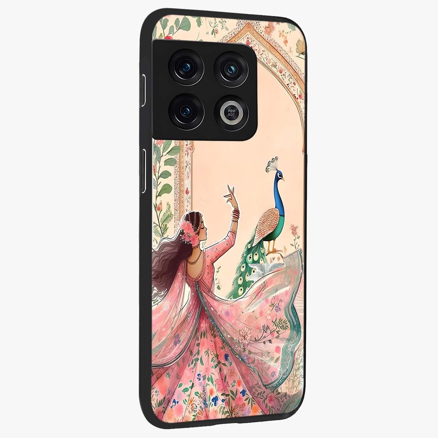 Royal Grace Muse Glass Case upright view showcasing stylish artistic artwork with sophisticated royal theme.