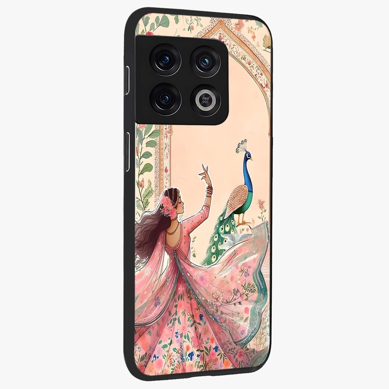 Royal Grace Muse Glass Case upright view showcasing stylish artistic artwork with sophisticated royal theme.