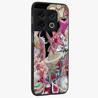 Starlit Jewel Dream Glass Case upright view showcasing radiant star inspired artwork with magical night theme.