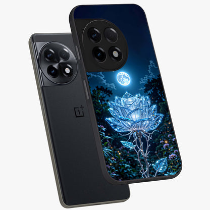 Crystal Moon Lotus Glass Case for OnePlus 11R |1+11R