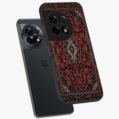Heritage Carpet Royale Glass Case for 1+11R captured at a warm angle highlighting intricate heritage patterns, gloss, and edge clarity.