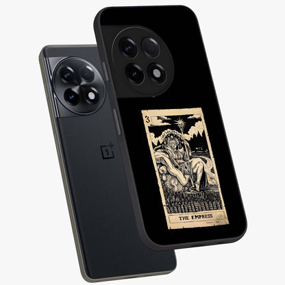 The Empress Glass Case for 1+11R angled mockup showcasing glossy finish and rich luxurious tones