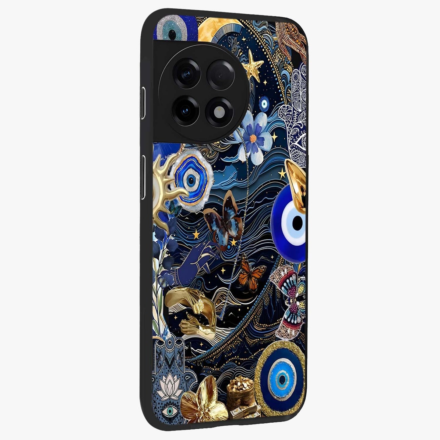 Celestial Blessing Shield Glass Case for 1+11R side perspective highlighting intricate blessing shield details