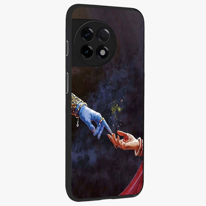 Divine Touch Eternal Glass Case for 1+11R side perspective highlighting subtle detailing and sleek edges