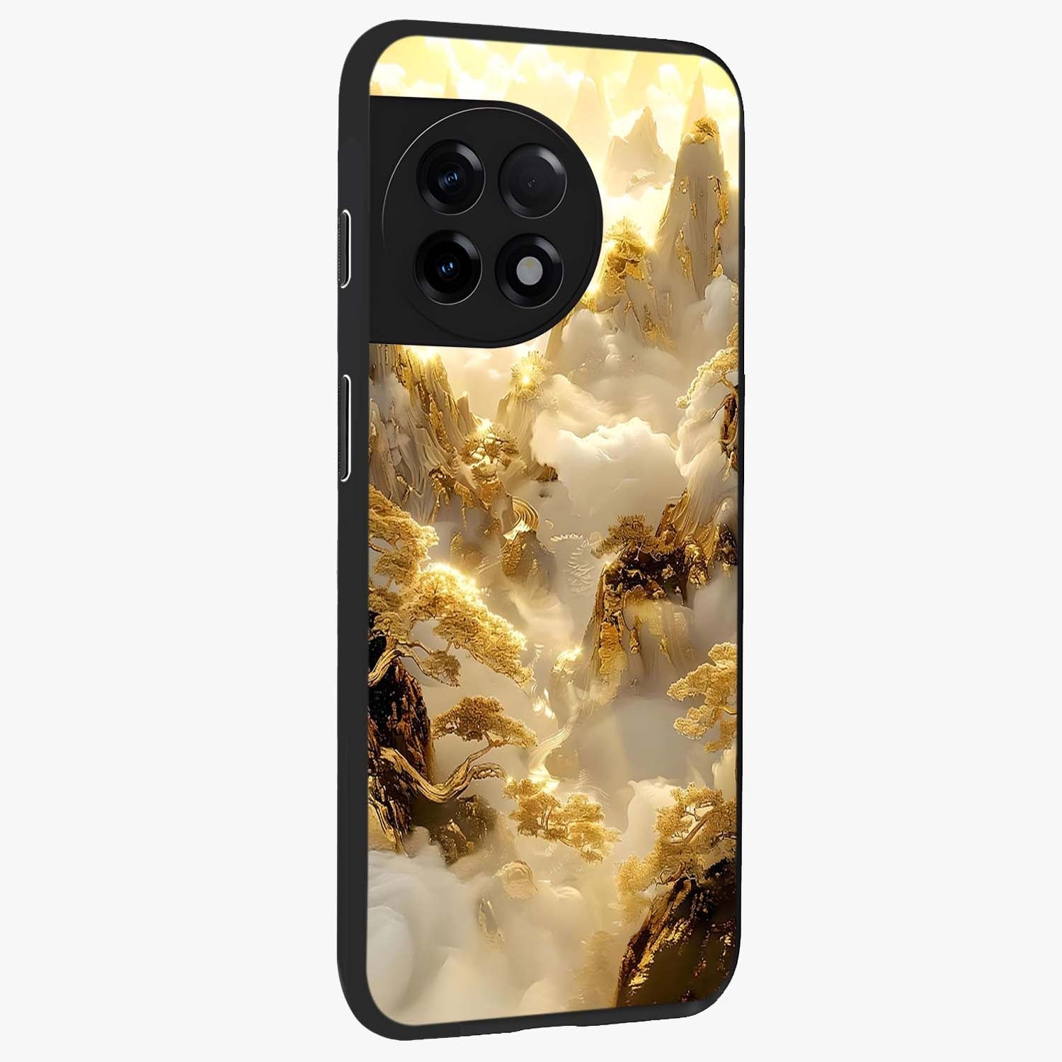 Gates of Illumination Glass Case for 1+11R side perspective highlighting intricate illumination textures and premium edges
