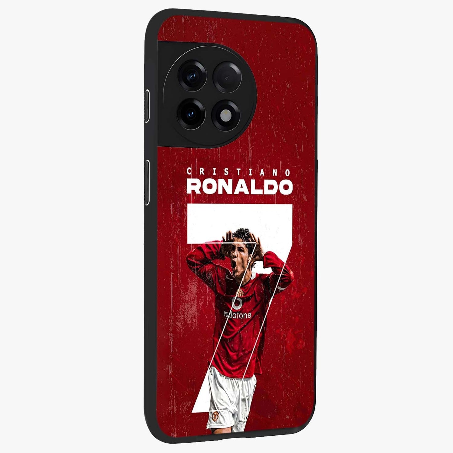 Goal Celebration Legacy Glass Case for 1+11R side perspective highlighting bold detailing and premium edge finish