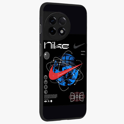 Gravity Sports Fusion Glass Case for 1+11R side perspective highlighting sharp textures and sleek premium build