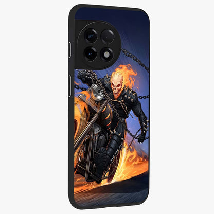 Inferno Chain Rider Glass Case for 1+11R displayed upright for bold action visibility and premium finish.