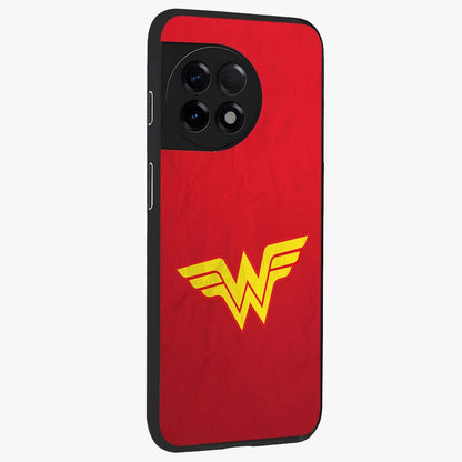 Legendary Wonder Power Glass Case for 1+11R side perspective highlighting dramatic detailing and sleek build