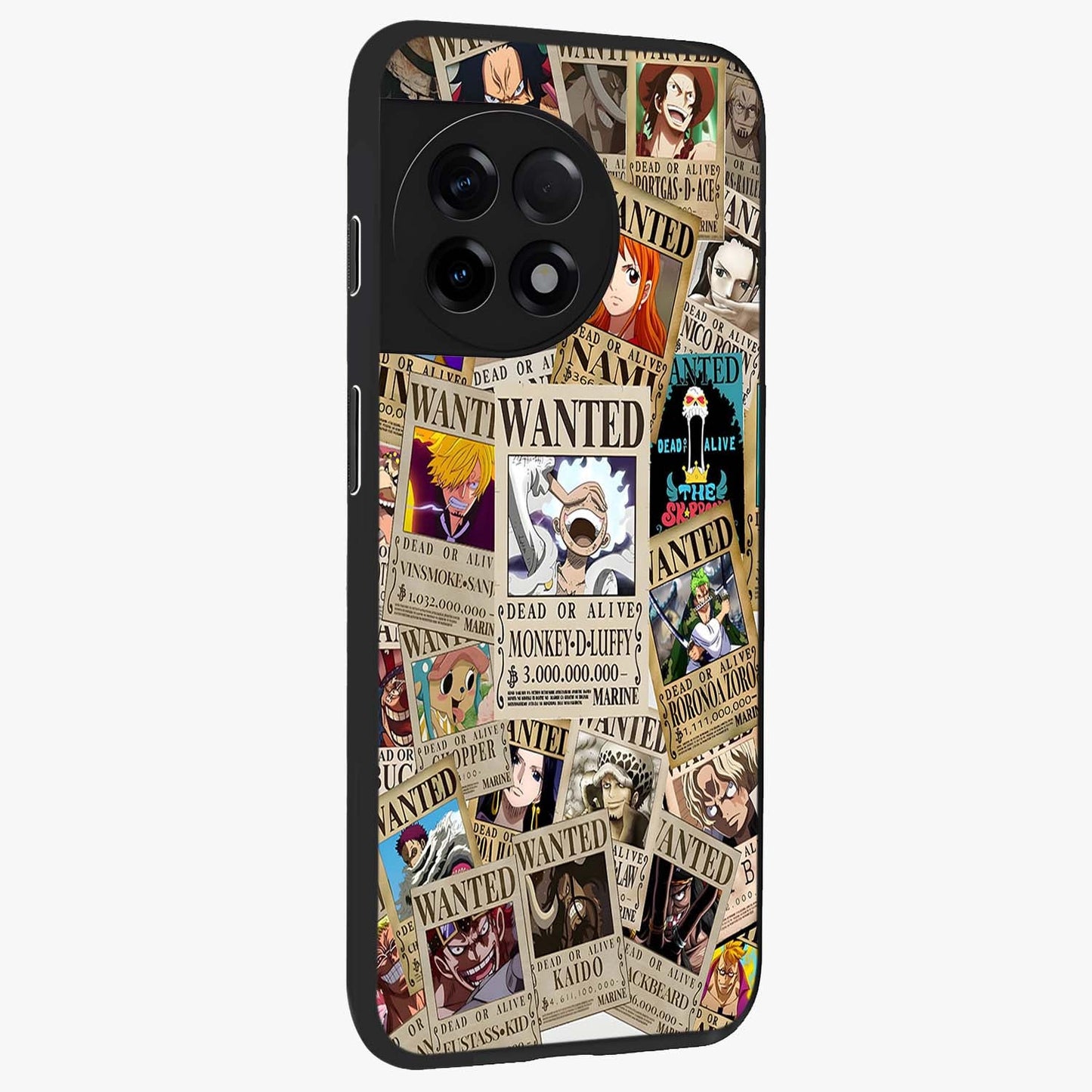Pirate Wanted Legends Glass Case for 1+11R side perspective highlighting detailed character textures and premium edges