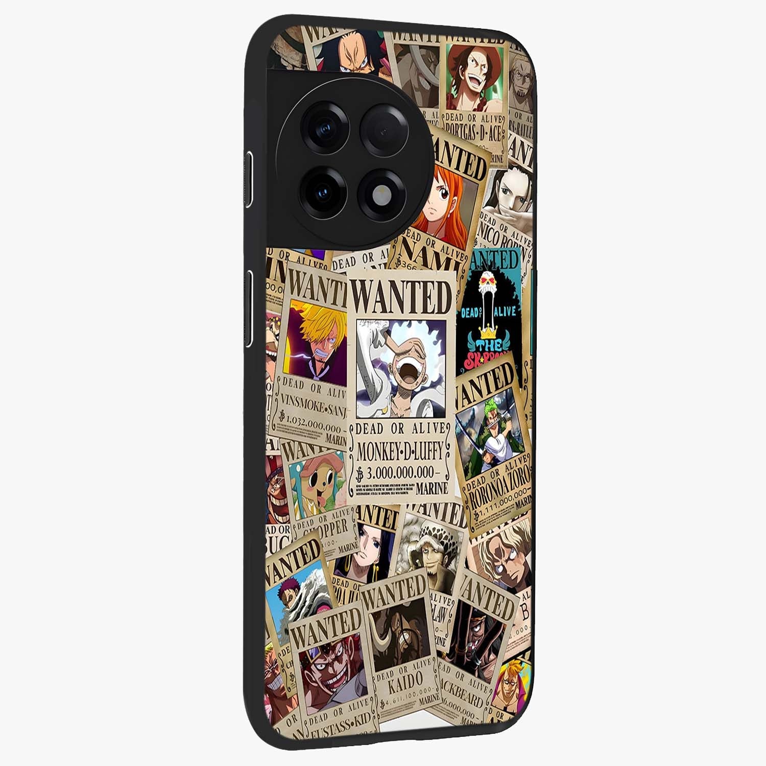 Pirate Wanted Legends Glass Case for 1+11R side perspective highlighting detailed character textures and premium edges