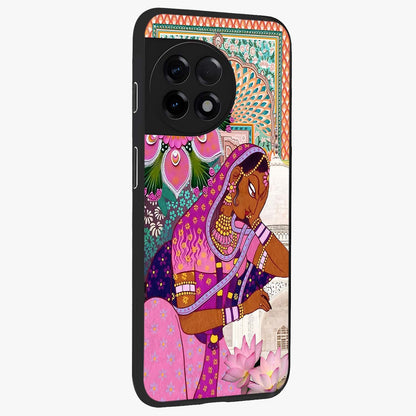 Royal Lotus Muse Glass Case for 1+11R side perspective highlighting serene textures and smooth build