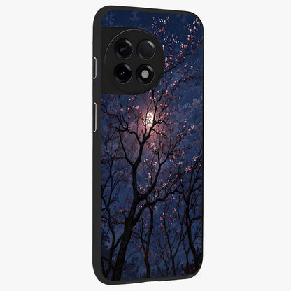 Twilight Sakura Serenade Glass Case for 1+11R side perspective highlighting delicate sakura textures and premium edges