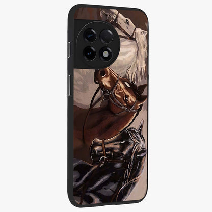 Wild Trio Gallop Glass Case for 1+11R side perspective highlighting strong motion textures and premium edges