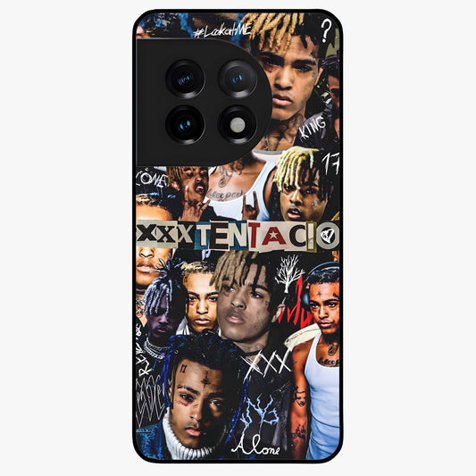Broken Fame Diaries Glass Case for 1+11 bold front view featuring expressive diary inspired artistic artwork