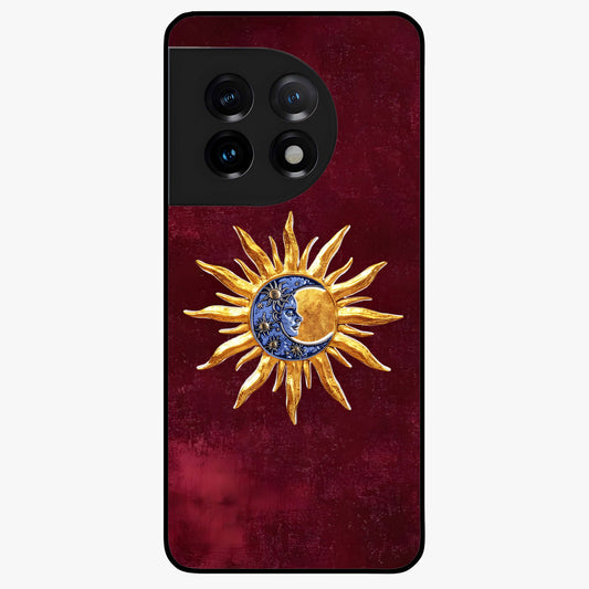 Celestial Unity Charm Glass Case for 1+11 symbolic front view featuring harmonious celestial artwork