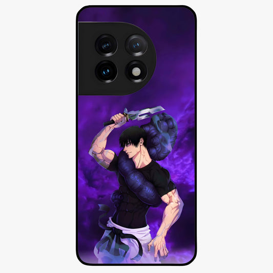 Cursed Strength Ascension Glass Case for 1+11 powerful front view featuring dark ascension themed artwork