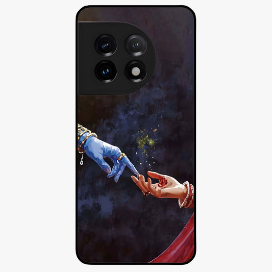Divine Touch Eternal Glass Case for 1+11 graceful front view featuring timeless spiritual artwork