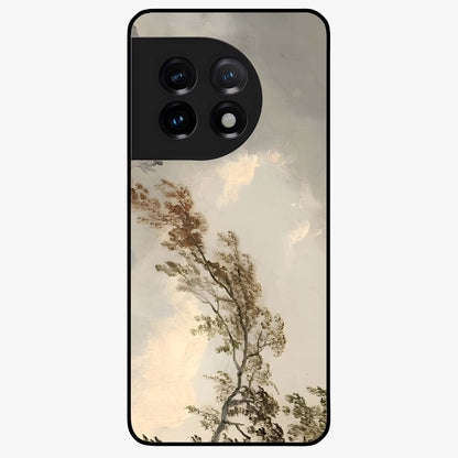 Dreamlike Wind Field Glass Case for 1+11 serene front view featuring flowing meadow artwork with soft wind inspired tones