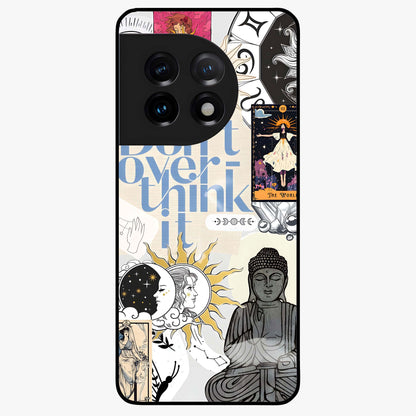 Ethereal Thoughts Glass Case for 1+11 dreamy front view featuring abstract artistic artwork with soft tones
