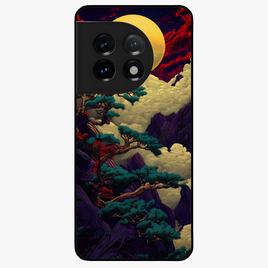 Golden Number Ten Glass Case for 1+11 bold front view featuring stylish number ten artwork in golden tones