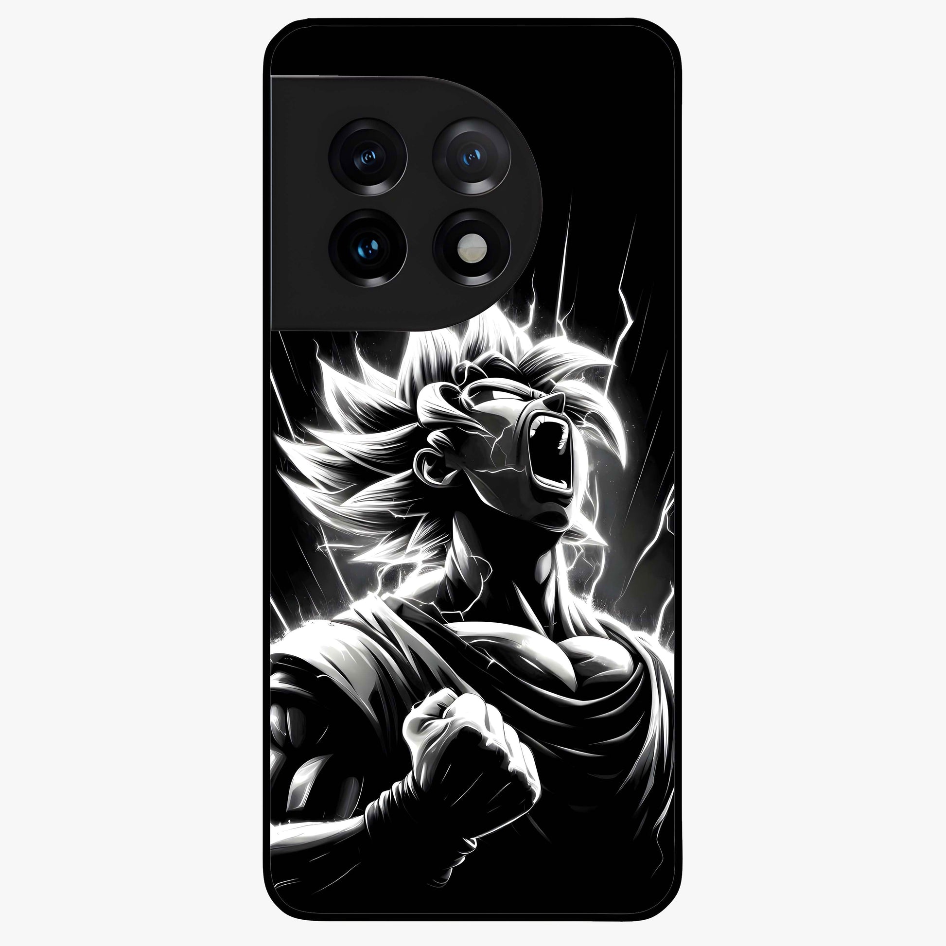 Limitless Power Unleashed Glass Case for 1+11 intense front view featuring bold high energy artwork