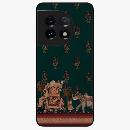 Macmerise Glass Case for 1+11 stylish front view featuring bold modern artistic artwork