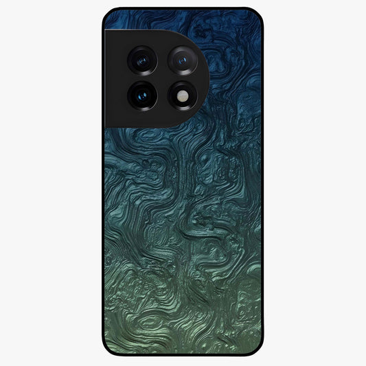 Marble Dream Blur Glass Case for 1+11 elegant front view featuring soft marble texture with dreamy blur effect