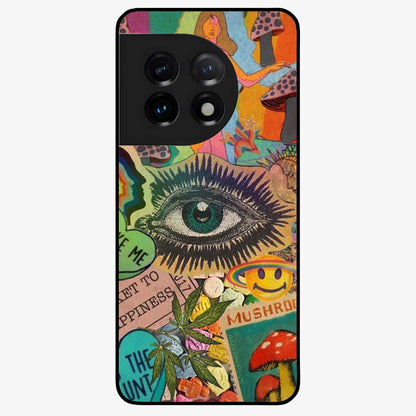 Mystic Eye Wonderland Glass Case for 1+11 bold front view featuring detailed mystical eye artwork