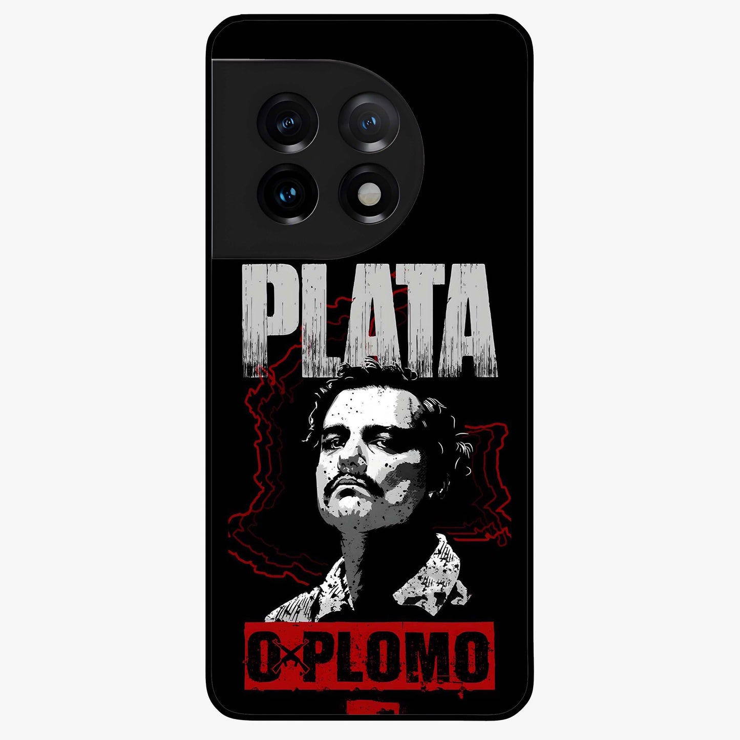 Notorious Crime Empire Glass Case for 1+11 bold front view featuring edgy crime inspired artwork