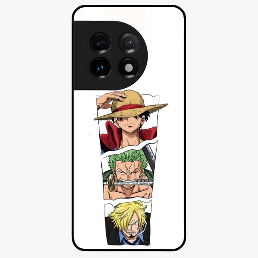 Pirate Trio Resolve Glass Case for 1+11 bold front view featuring pirate inspired trio artwork