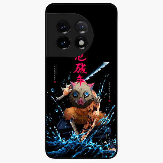 Savage Blade Warrior Glass Case for 1+11 intense front view featuring fierce warrior inspired artwork