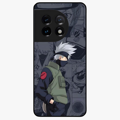 Silent Tactical Master Glass Case for 1+11 powerful front view featuring stealth tactical inspired artwork