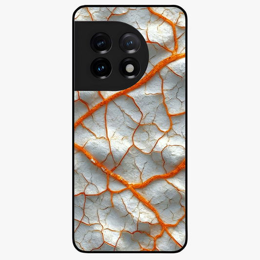 Snarl Zone Buzz Glass Case for 1+11 edgy front view featuring bold aggressive themed artwork