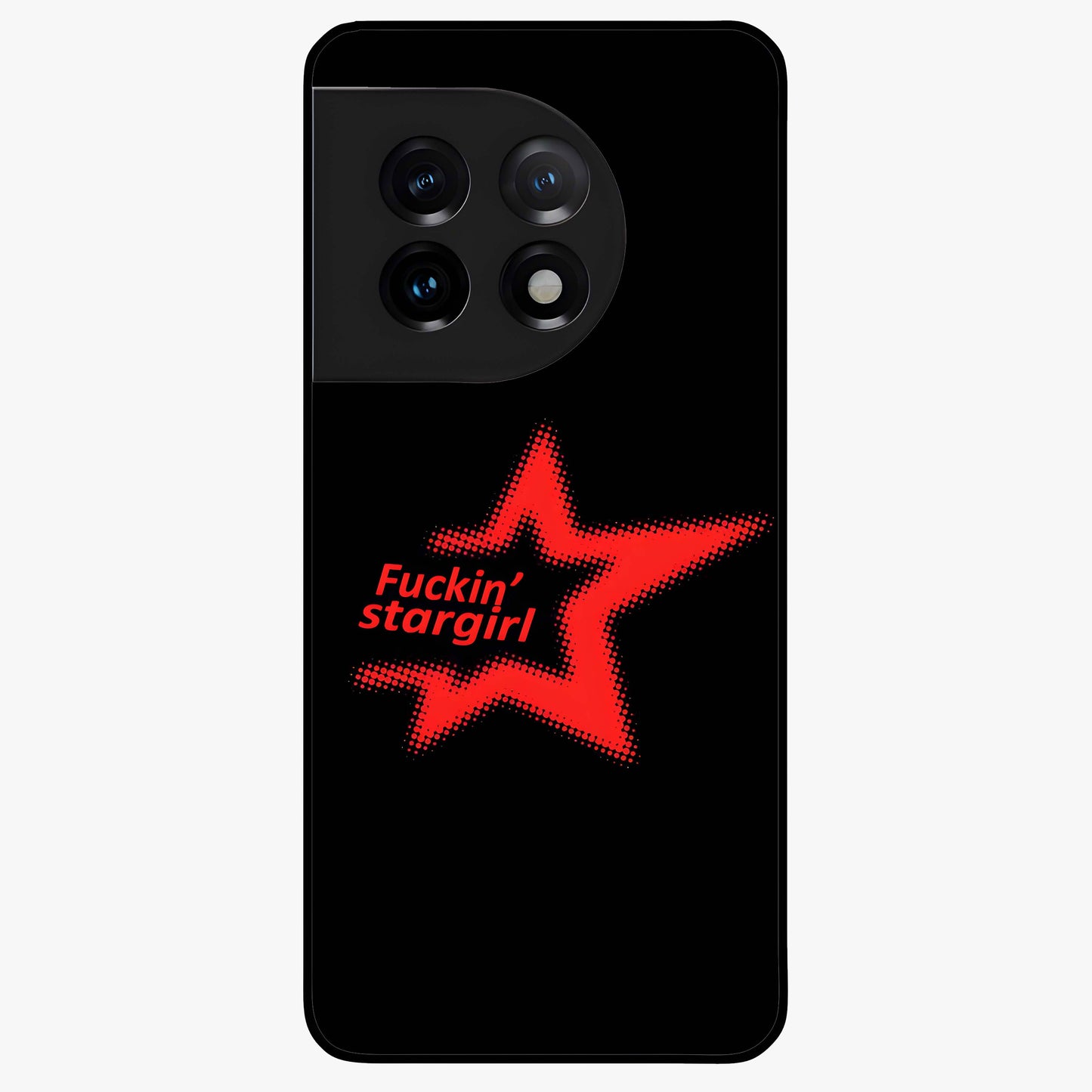 Starboy and Stargirl Energy Glass Case for 1+11 artistic front view featuring celestial couple inspired artwork