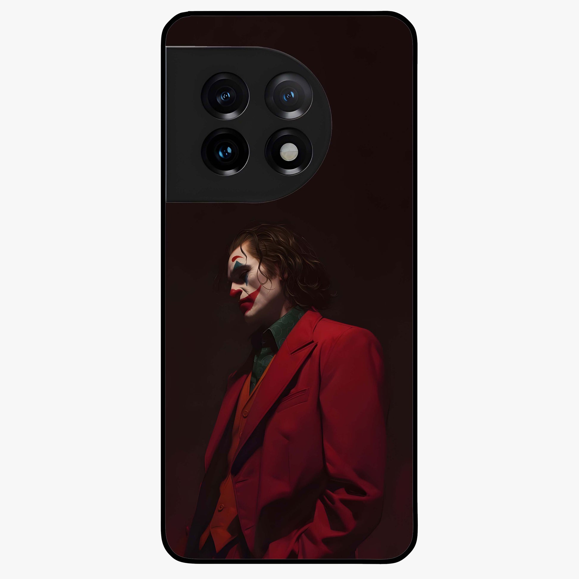 Tragic Chaos King Glass Case for 1+11 dramatic front view featuring intense dark themed artwork
