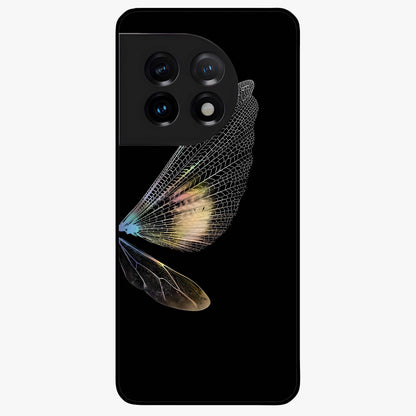 Whispers of Wings Glass Case for 1+11 elegant front view featuring feather or wing inspired artistic artwork