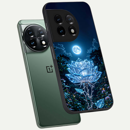 Crystal Moon Lotus Glass Case for OnePlus 11 |1+11