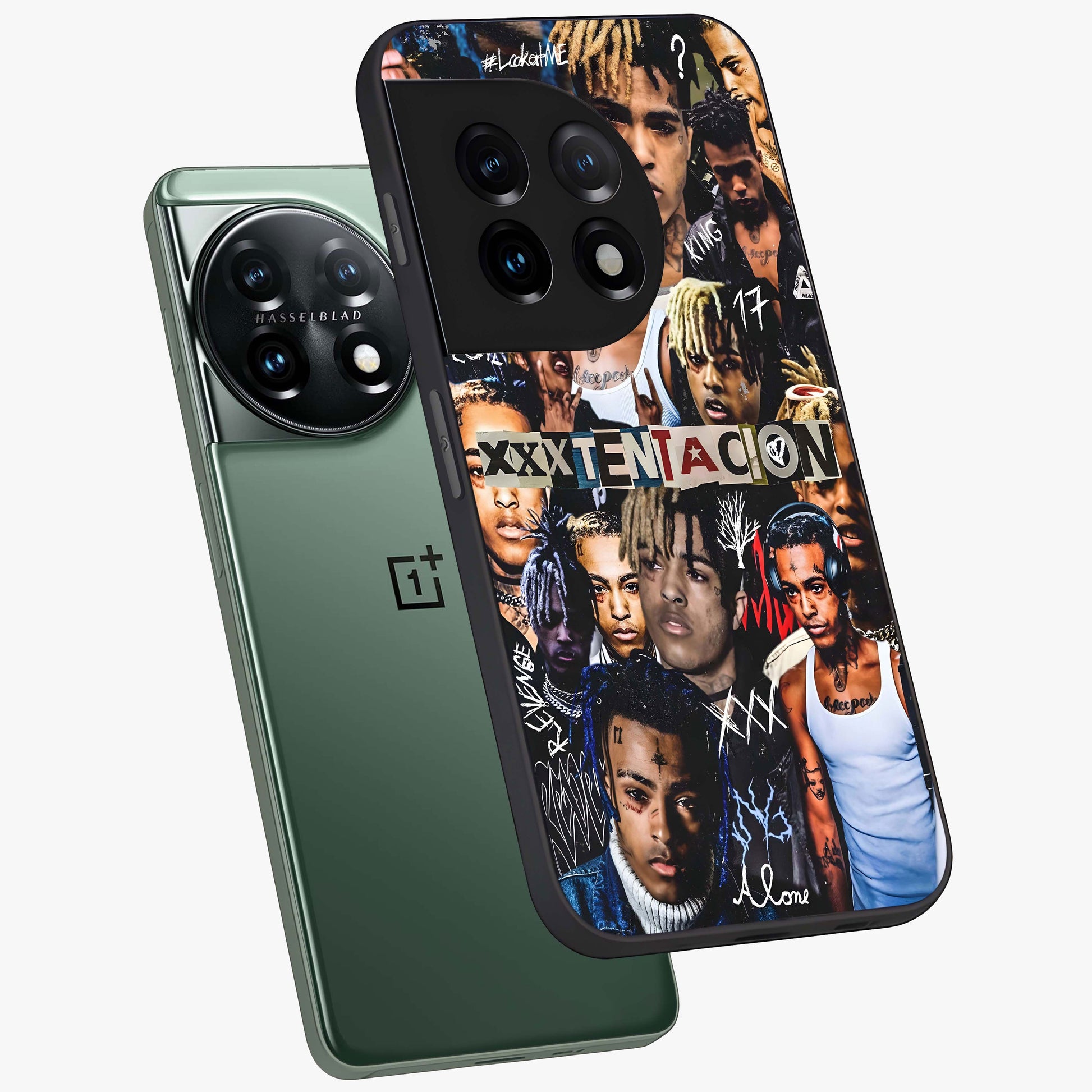Broken Fame Diaries Glass Case for 1+11 angled mockup showcasing glossy finish and edgy aesthetic design