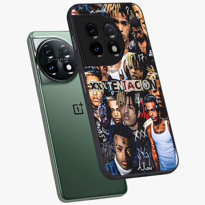 Broken Fame Diaries Glass Case for 1+11 angled mockup showcasing glossy finish and edgy aesthetic design