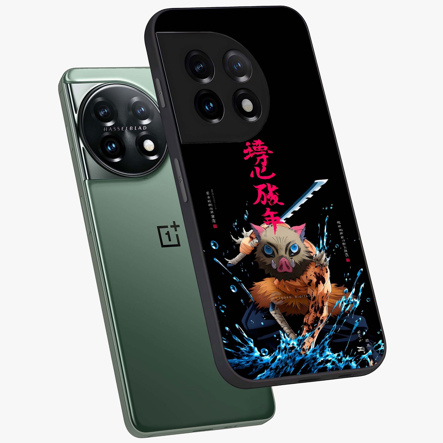 Savage Blade Warrior Glass Case for 1+11 angled mockup showcasing glossy finish and sharp combat detailing