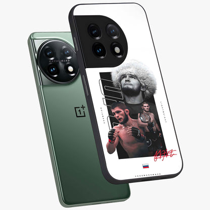 Unbeaten Warrior Legacy Glass Case for 1+11 angled mockup showcasing glossy finish and strong action detailing