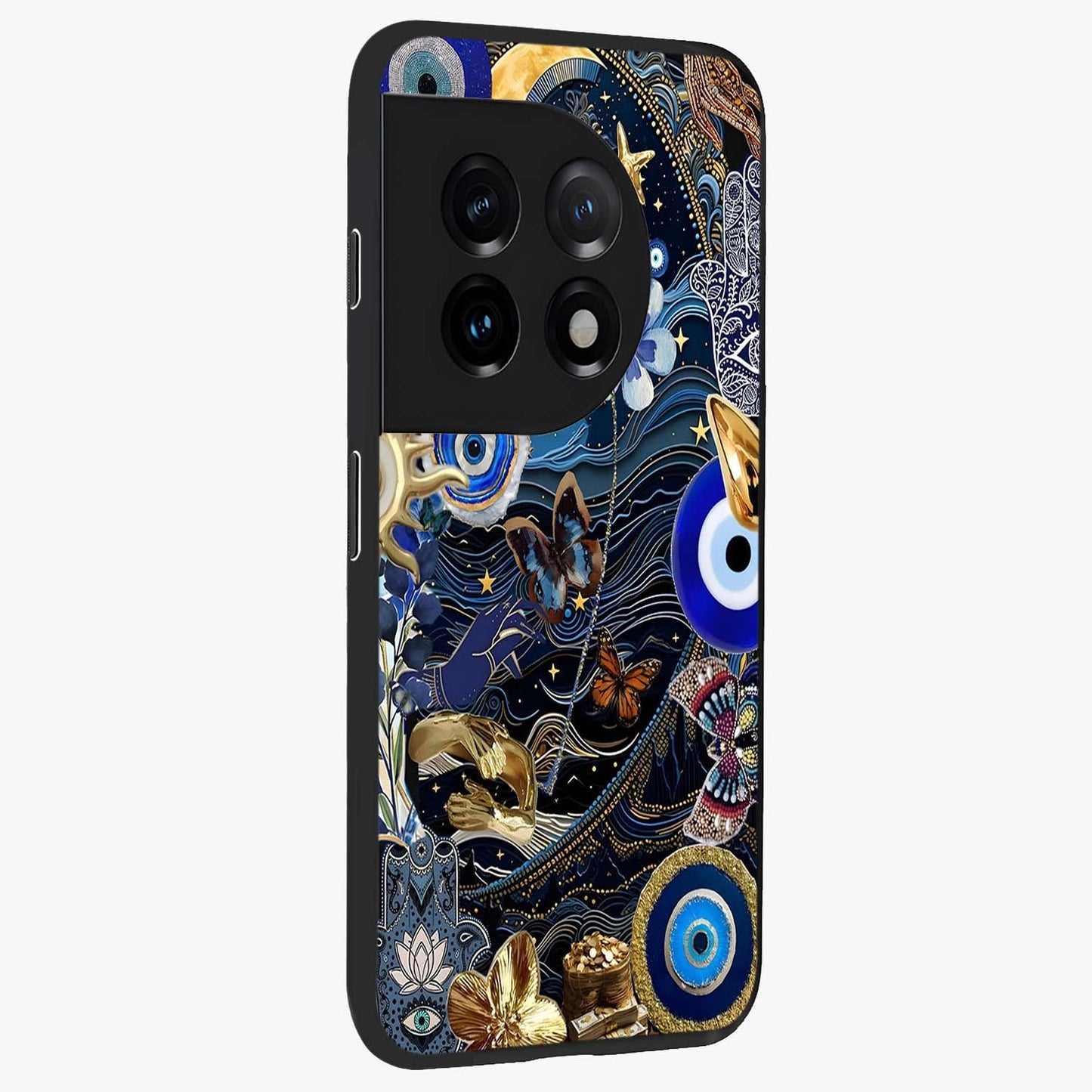 Celestial Blessing Shield Glass Case for 1+11 side perspective highlighting intricate blessing shield details