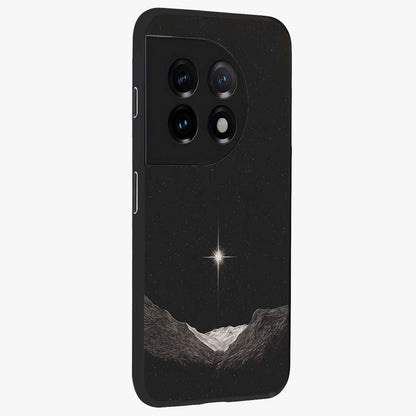 Cosmic Dream Night Glass Case for 1+11 side perspective highlighting vibrant star detailing and premium build