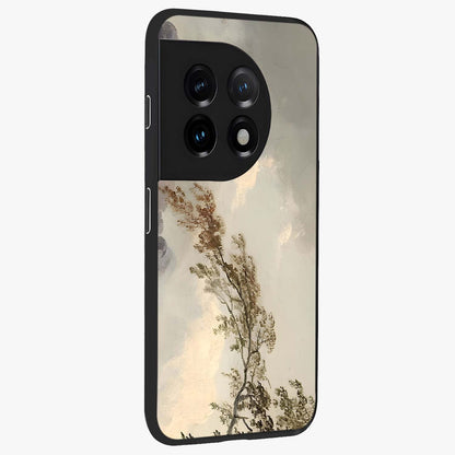 Dreamlike Wind Field Glass Case for 1+11 side perspective highlighting smooth gradients and premium edge finish